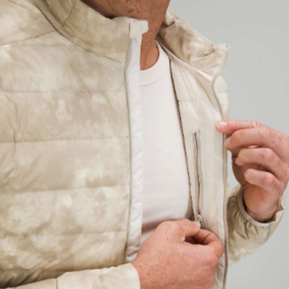lululemon athletica Beige Tie-Dye Puffer Jacket No Wear Excellent condition - Picture 4 of 10